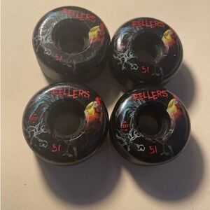 Black Skateboard Wheels